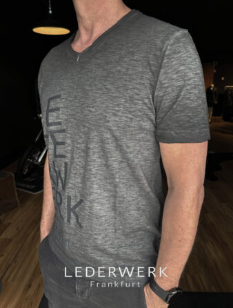 LEDERWERK T-Shirt special Edition anthrazit – Bild 3