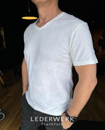 LEDERWERK T-Shirt weiß – Bild 2