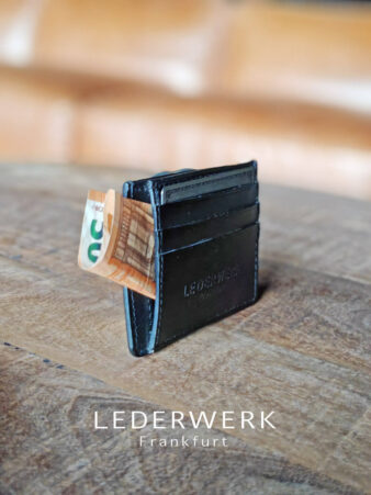 LEDERWERK Kartenhalter braun oder schwarz – Bild 2