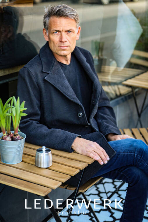 LEDERWERK Savanne – Kurzmantel anthrazit