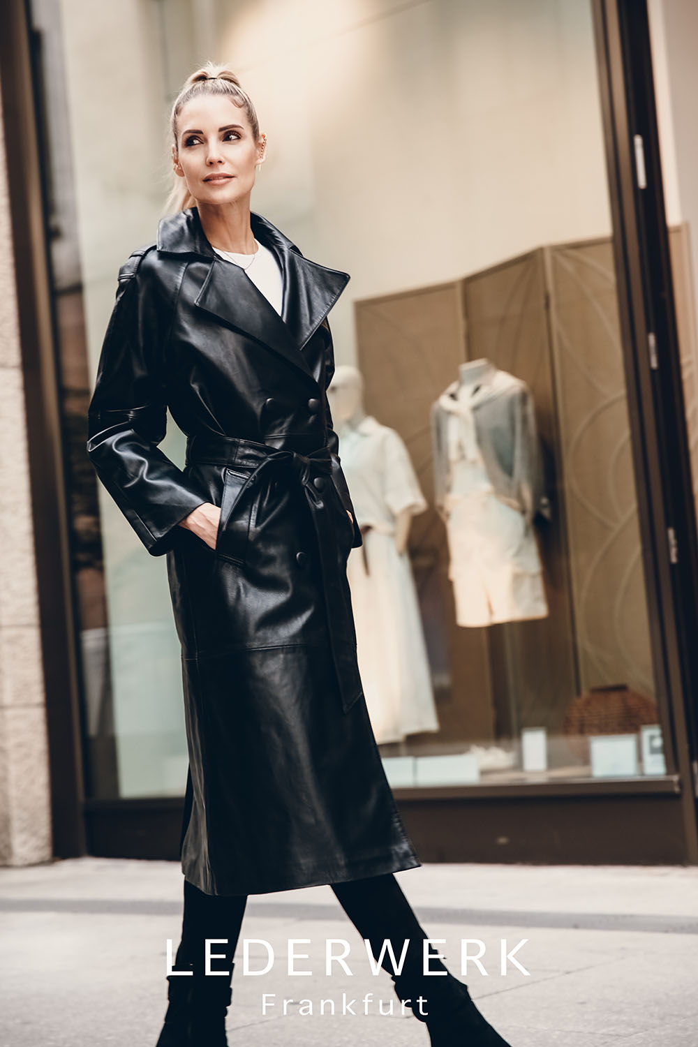 LEDERWERK Trenchcoat – Bild 4